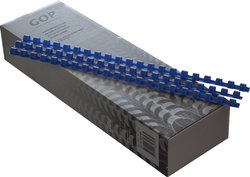 GOP Plastikbinderücken 
A4 8 mm blau
21 Ringe rund
1 Pack à 100 Stk.